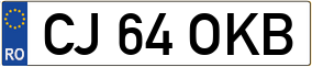 Trailer License Plate